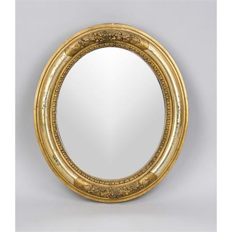 Mirror, 19th/20th century, oval