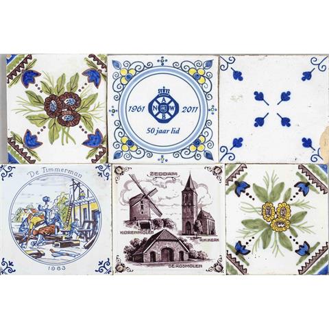 158 Various tiles, 19th/20th ce