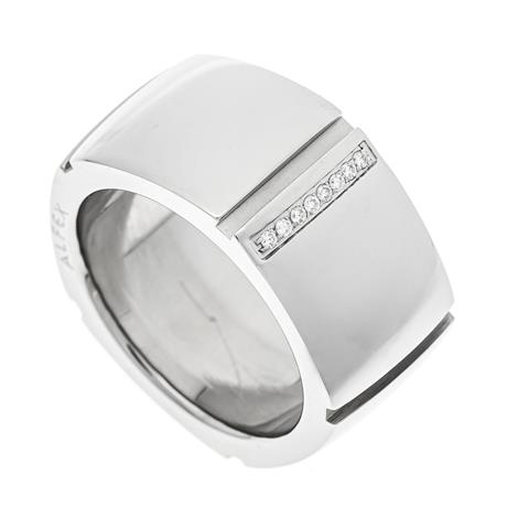Alfex diamond design ring, stee
