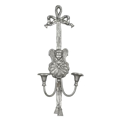 Large pewter sconce, late 19th