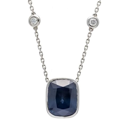 Sapphire-brilliant necklace WG