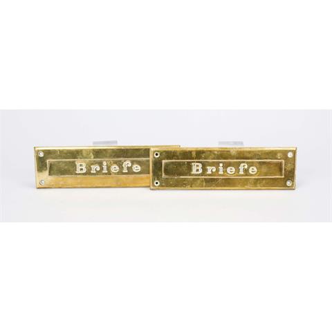 2 letter slot covers, 20th cent