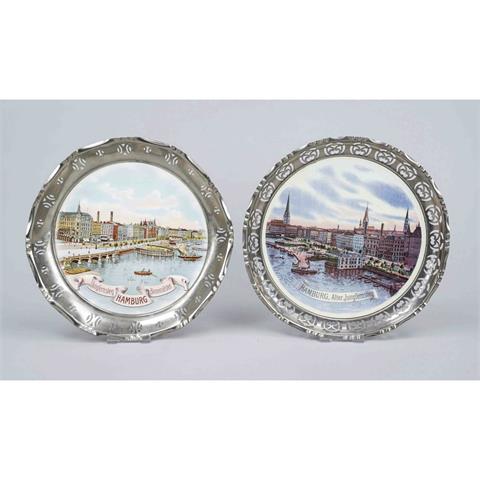 2 framed trays for the wall, Ge