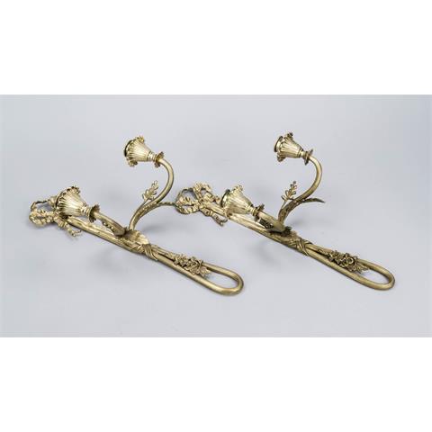Pair of wall sconces, each with