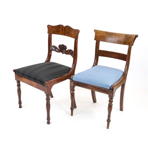 Two late Biedermeier chairs fro