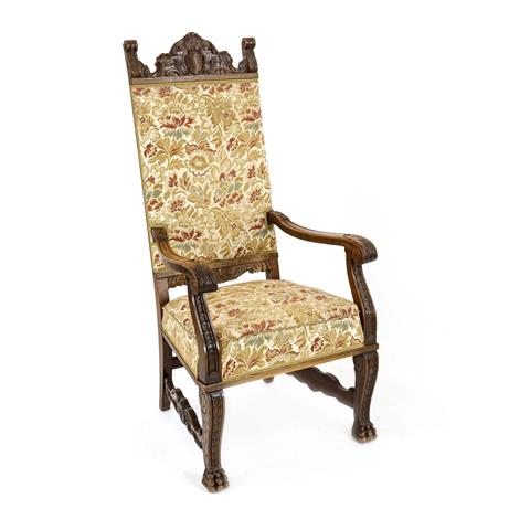 High armchair from around 1890,