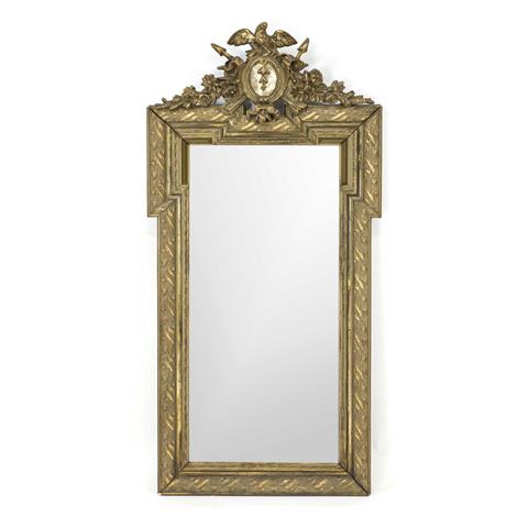Wall mirror, c. 1900, stuccoed