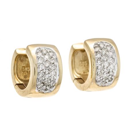 Diamond hoop earrings GG/WG 585