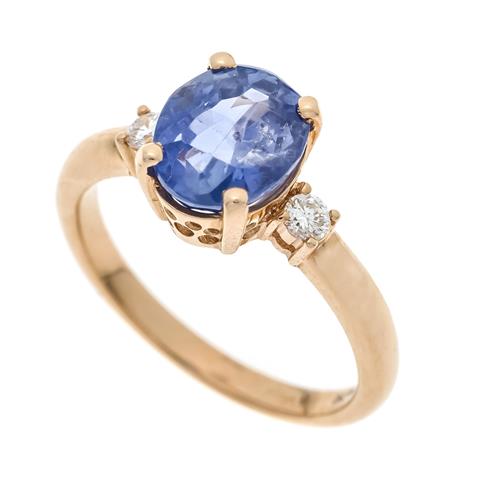 Sapphire-brilliant ring GG 750/