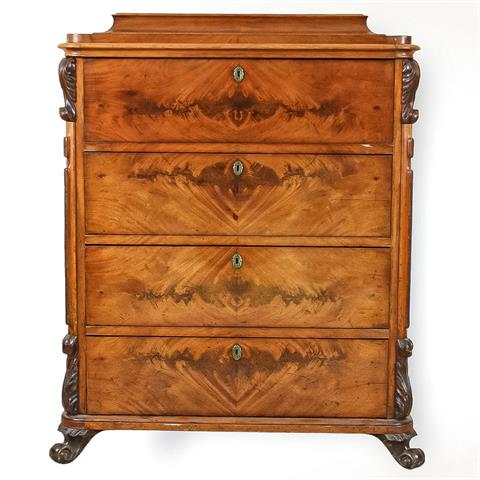 North German high chest of draw