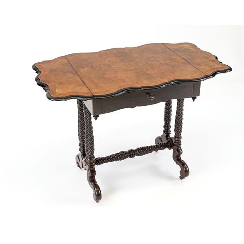 Side table, 19th century, walnu