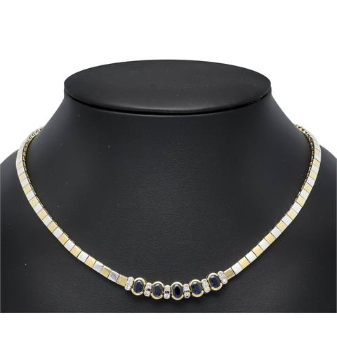 Sapphire-brilliant necklace GG/