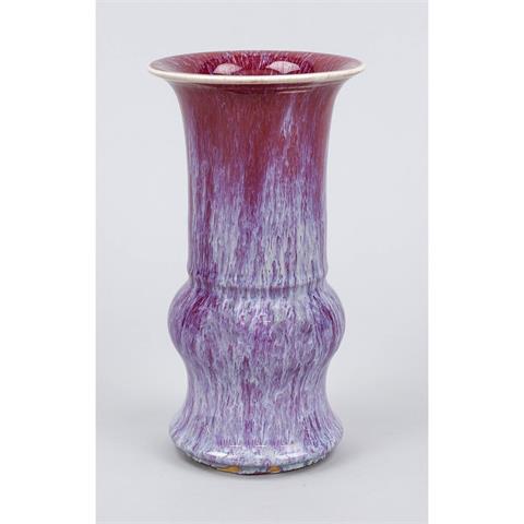 Vase with flambé gradient glaze