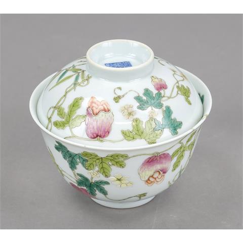 Famille Rose lidded bowl, China