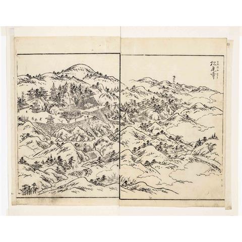 2 woodcuts, Japan, 19th century