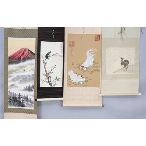 4 scrolls, Japan and China 20th