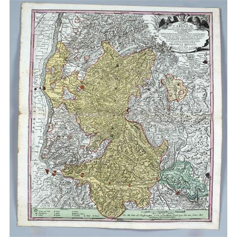 Historical map of the Breisgau,