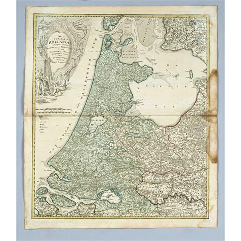 Historical map of Holland and F