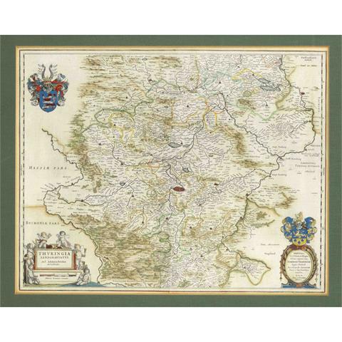 Historical map of Thuringia, ''