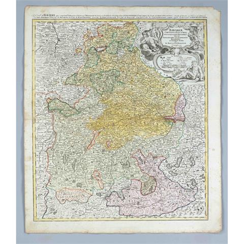 Historische Karte von Bayern, '